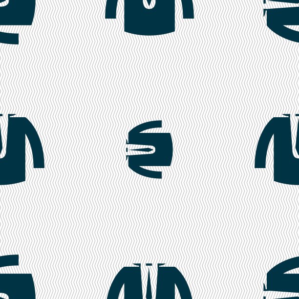 休闲夹克图标标志。无缝图案与几何纹理。向量图片下载