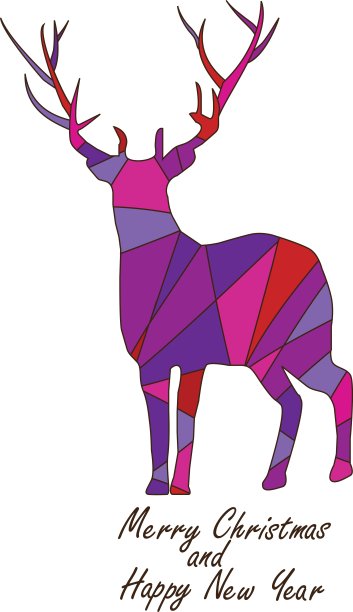 向量的圣诞贺卡图片下载