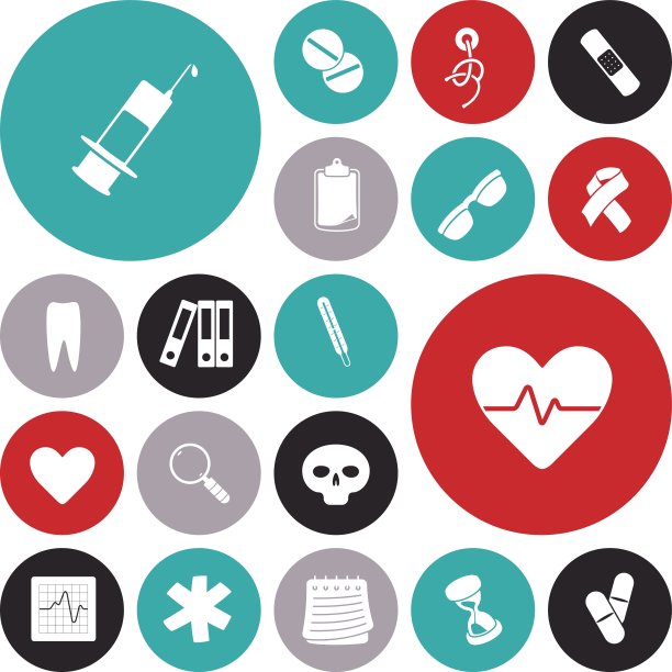 医疗平面设计图标图片下载