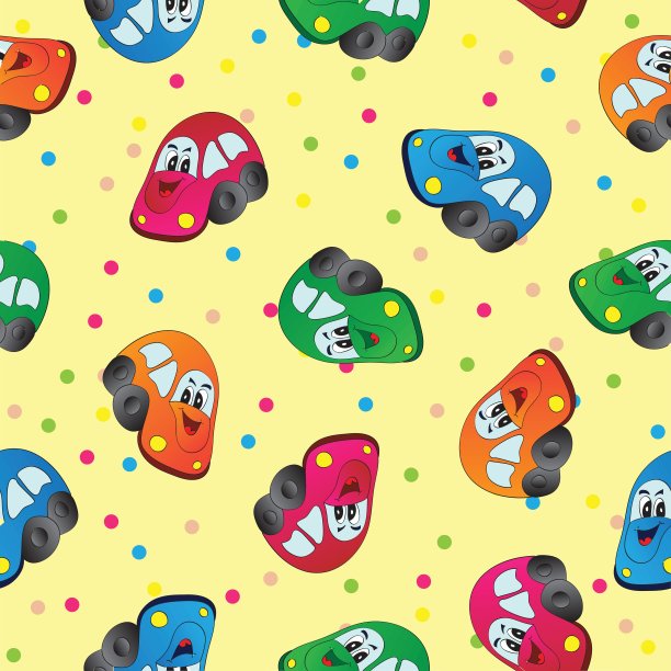 无缝玩具车背景宝宝男孩图片下载