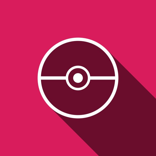 Pokeball图标矢量隔离图片下载
