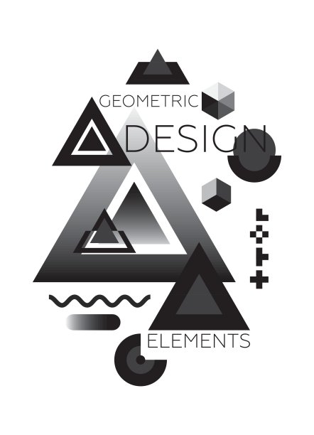 混沌几何抽象背景图片下载