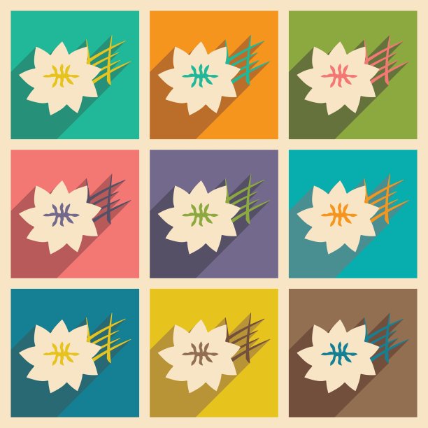 平带阴影概念和移动应用红花图片下载