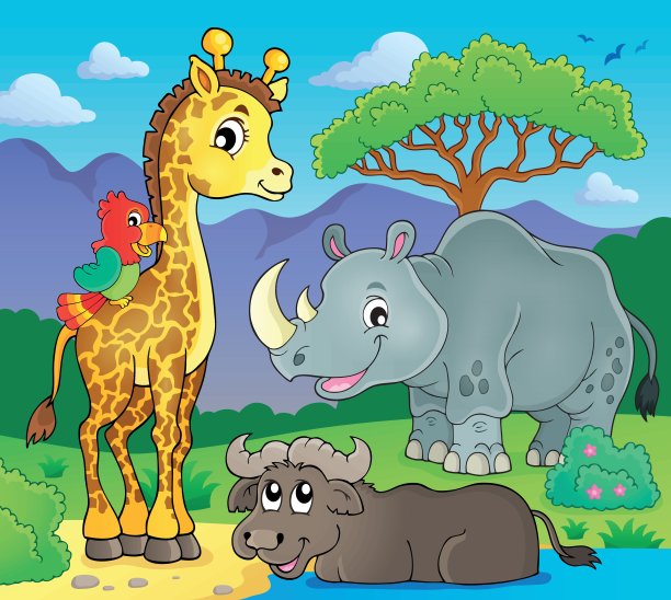 非洲动物群主题图像2图片下载