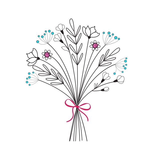 草地花束图片下载