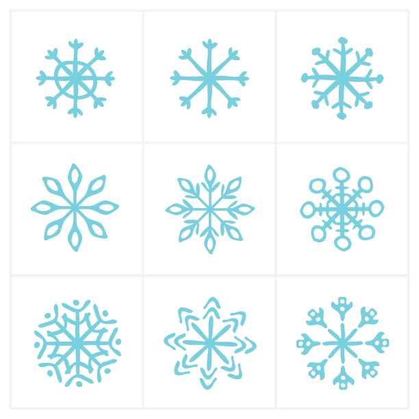 圣诞雪标套装图片下载