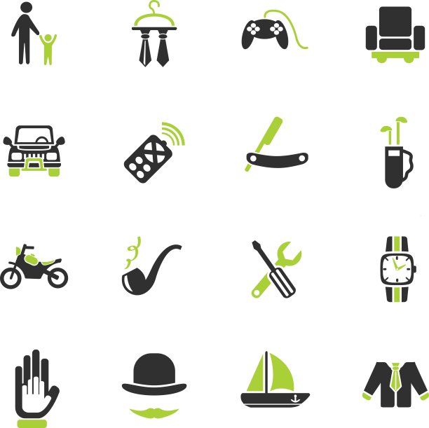 父亲节图标集图片下载