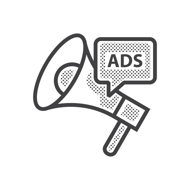 喇叭虚线广告图标图片下载