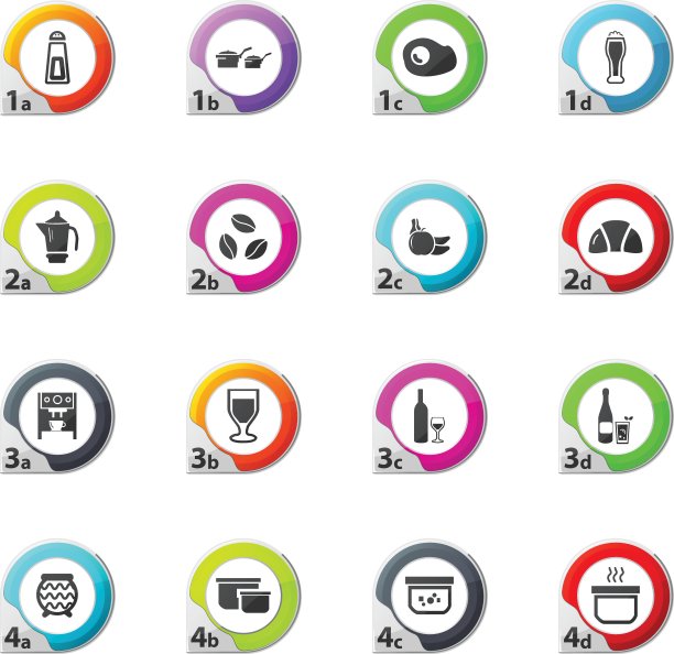 食物和厨房图标集图片下载