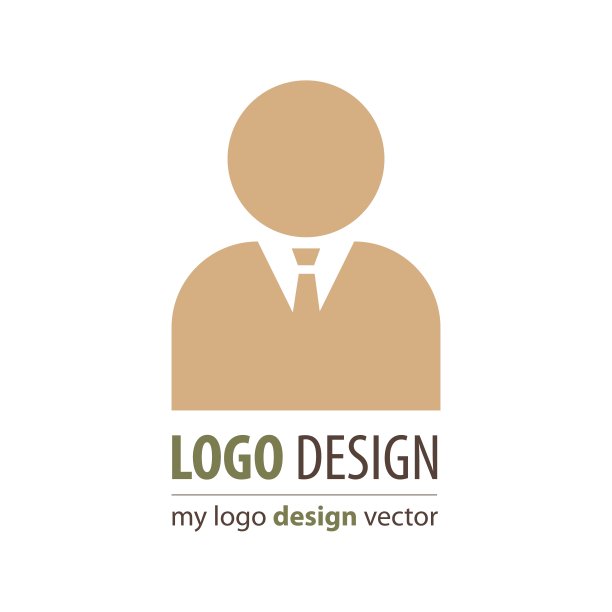 商业头像标志棕色颜色图片下载