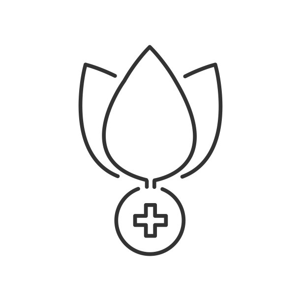 线条图标风格，医疗替代标志和图标图片下载