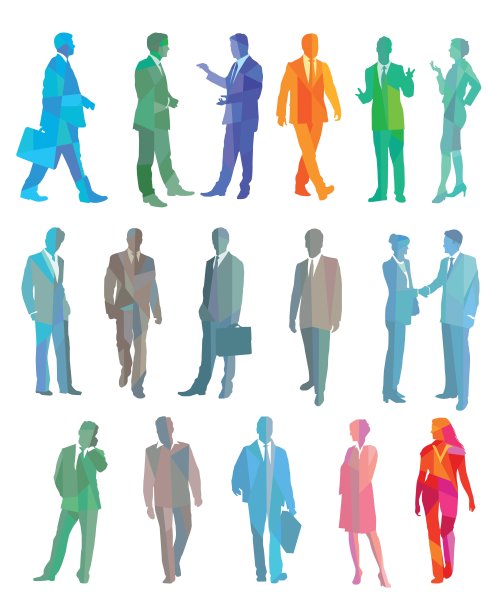 丰富多彩的商务人士图片下载