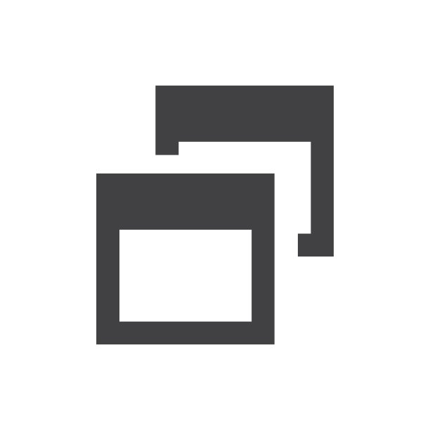 简单的浏览器窗口符号图标向量图片下载