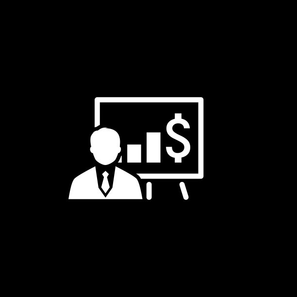 商业培训图标。平面设计。图片下载