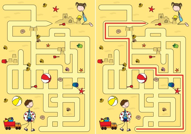 沙滩迷宫图片下载