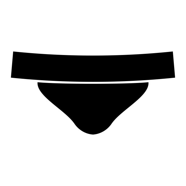 女人的内裤是黑色的标志。图片下载