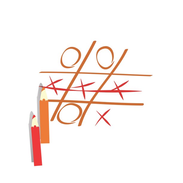 交叉和零游戏。胜利的概念图片下载