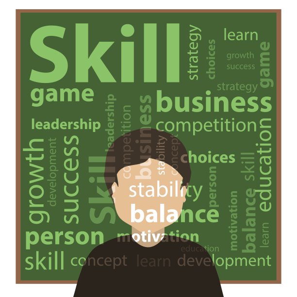 技能和技能概念。矢量图图片下载