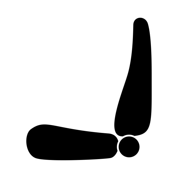 汽车座椅黑色图标。图片下载