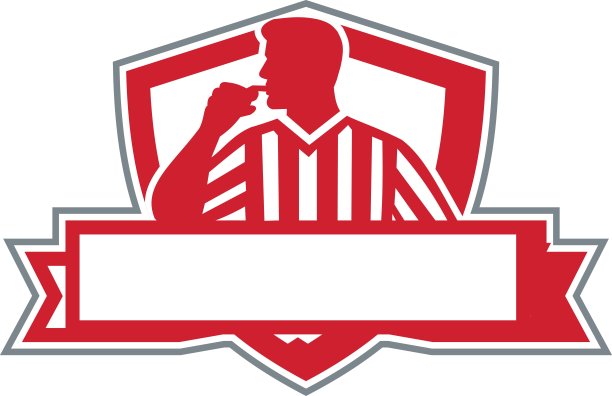 裁判裁判官方哨子侧Crest复古图片下载