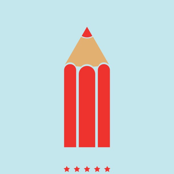 铅笔是图标。图片下载