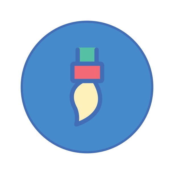 文具办公室工具图标蓝色按钮图片下载