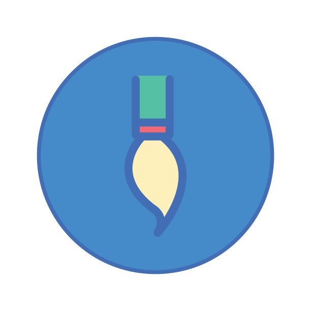 文具办公室工具图标蓝色按钮图片下载