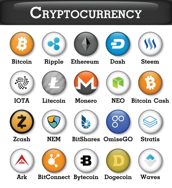 加密货币图标集（矢量图）图片下载