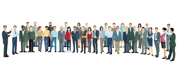 一群人站得笔直图片下载