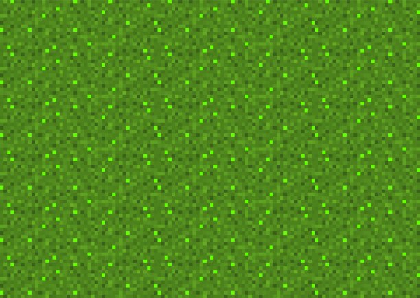 绿色像素无缝背景图片下载
