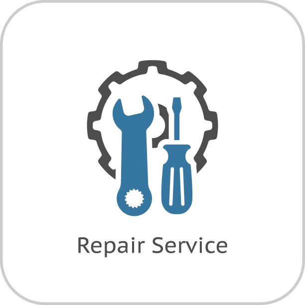 维修服务图标。平面设计。图片下载