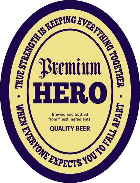 勇气啤酒标签图片下载