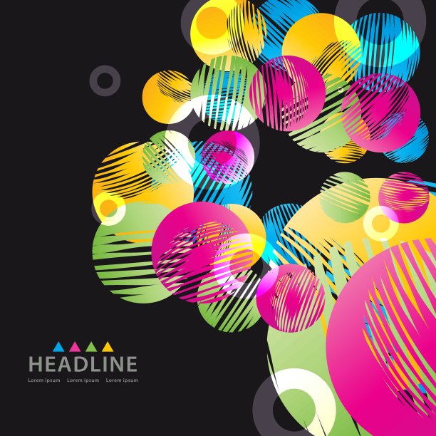 宣传册页眉布局模板图片下载