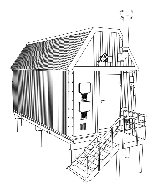 戴着一副金属框工业建筑图片下载