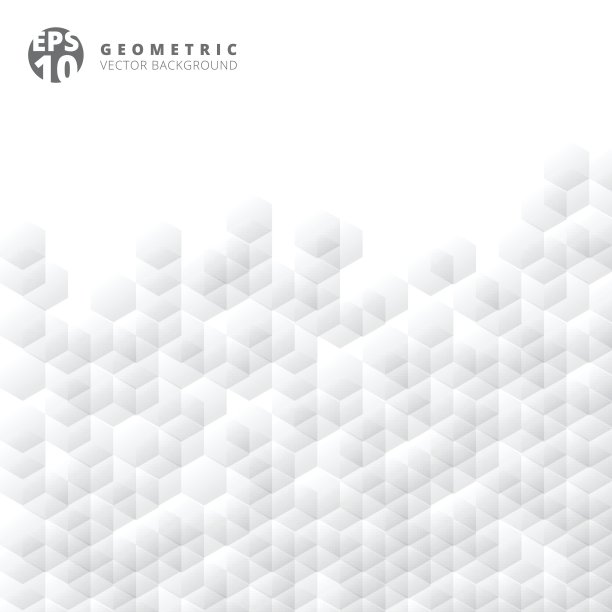 抽象几何六边形白色和灰色网格镶嵌背景图片下载