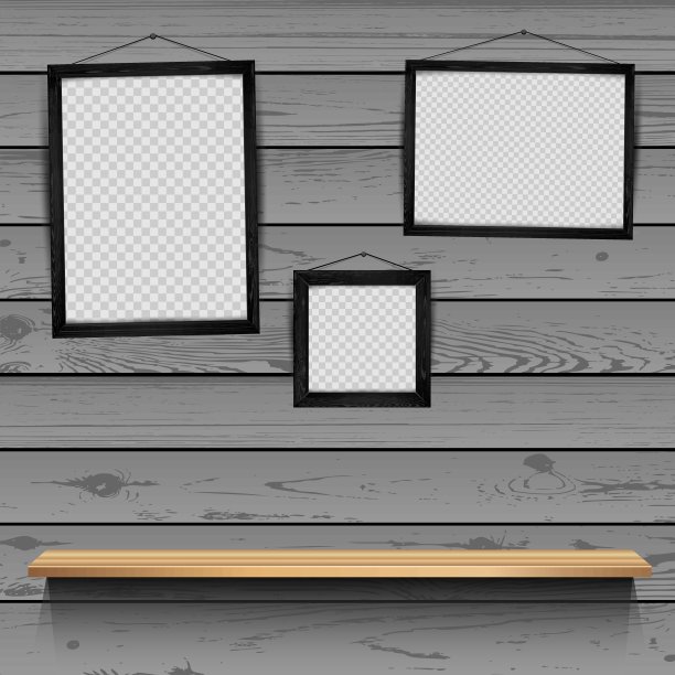 架子相框木制背景图片下载