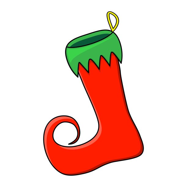 精灵鞋设计孤立的白色背景图片下载