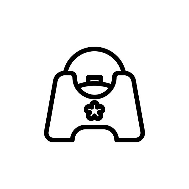 婴儿便盆细线图标。幼儿训练锅简单矢量符号。图片下载