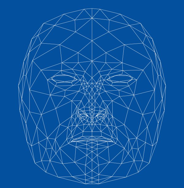 线框抽象人脸图片下载