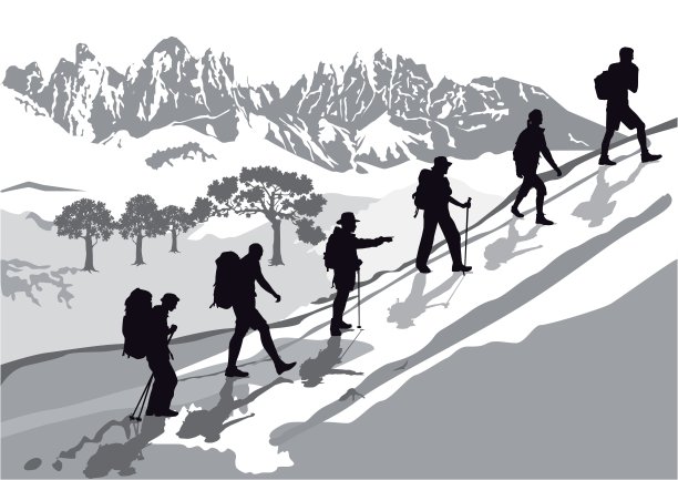 在登山组图片下载
