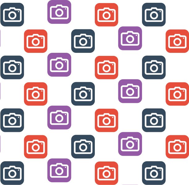相机图标,向量的背景。图片下载