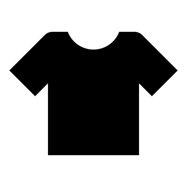 t恤图标黑色插图平面风格简单的形象图片下载