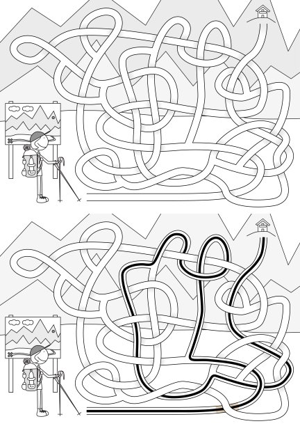登山者迷宫图片下载