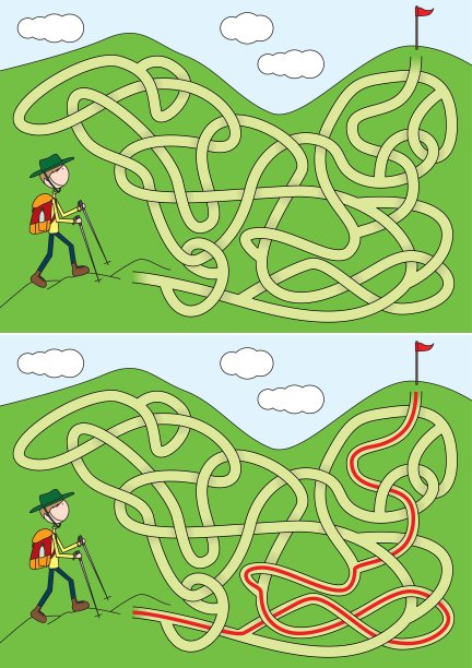 登山者迷宫图片下载