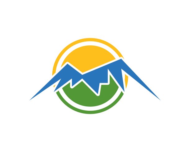 山标志模板图片下载