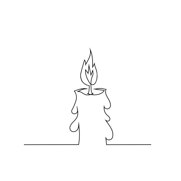 复古的蜡烛燃烧图片下载