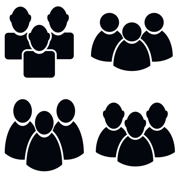 人物聊天图标组图片下载