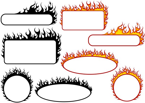 消防旗帜套装图片下载