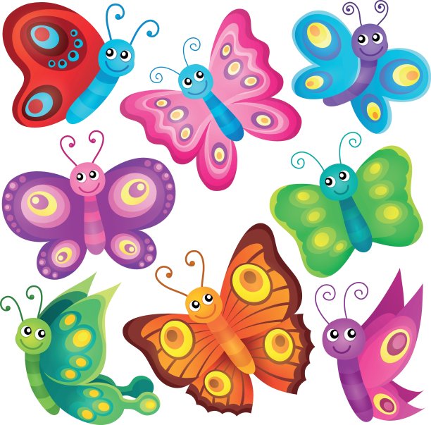 快乐蝴蝶主题套装1图片下载