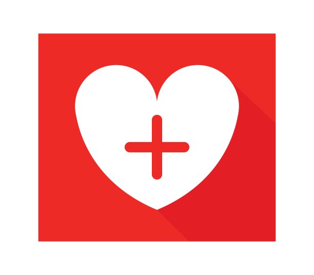 十字心形图标图片下载